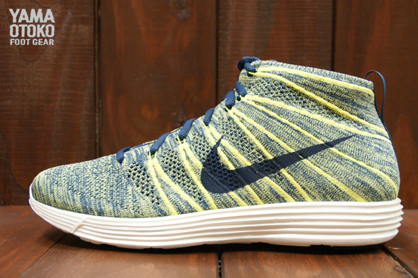 Nike Lunar Flyknit Chukka Squadron Blue Electric Yellow 02