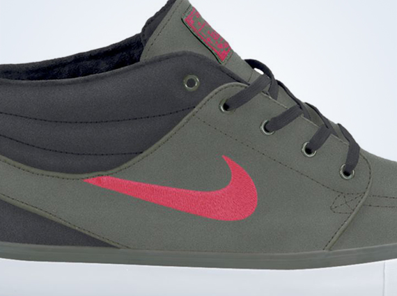 Nike SB Stefan Janoski Mid – Mercury Grey – Atomic Red – Anthracite