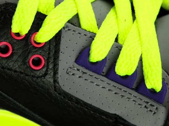 Purple Volt Air Jordan 3 Gs 1