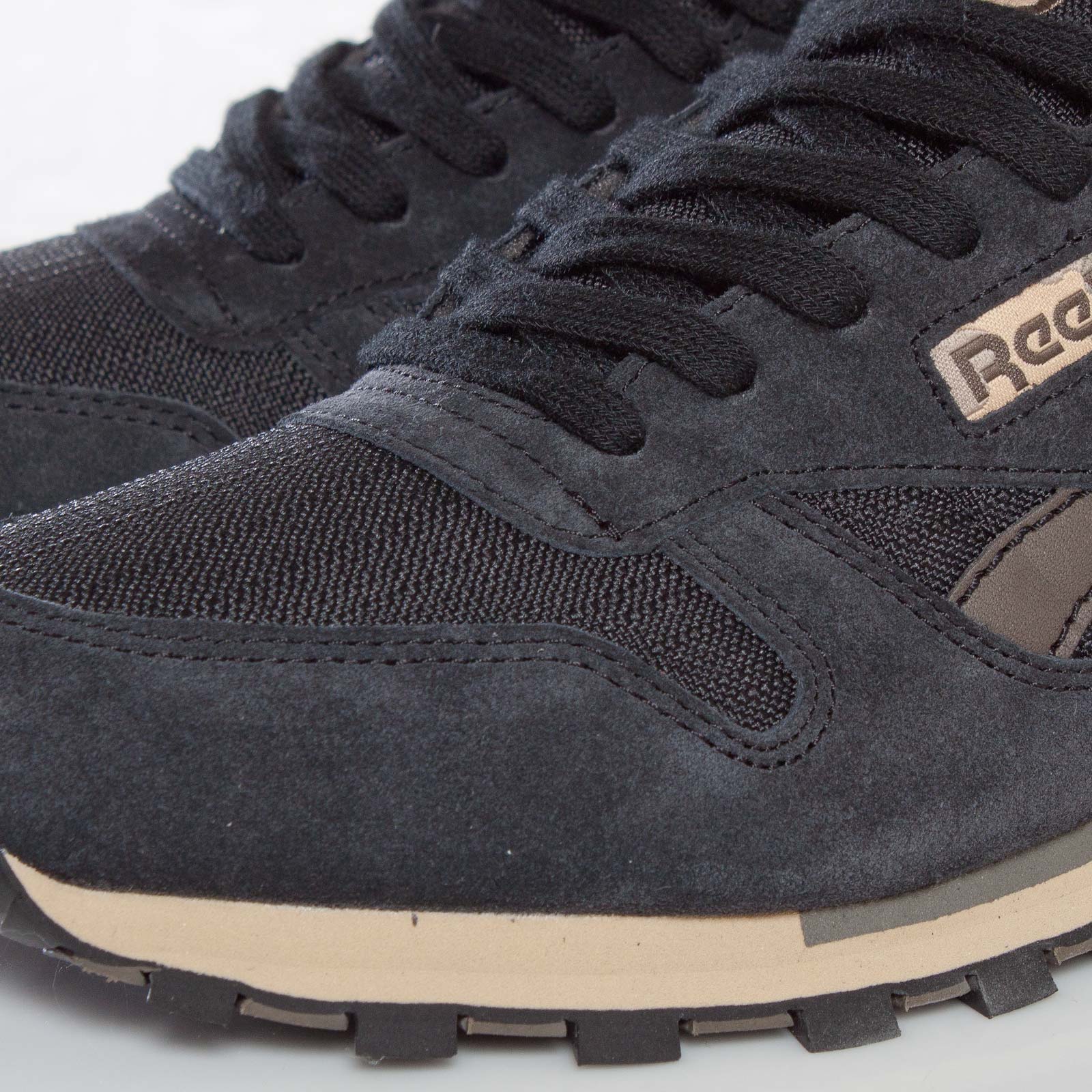 Reebok Classic Leather Utility Black Brown 7
