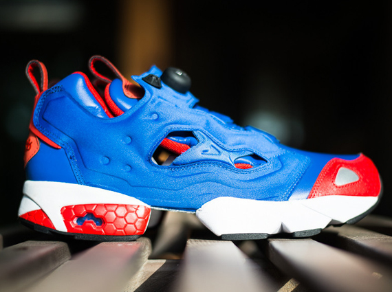 Reebok Insta Pump Fury Tetra Blue Red Patriot Pack 