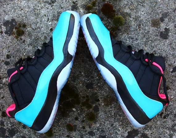 Air Jordan XI Low "South Beach" Customs by Ruddy