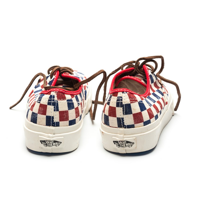 Vans California Authentic Checker True Blue Red 6
