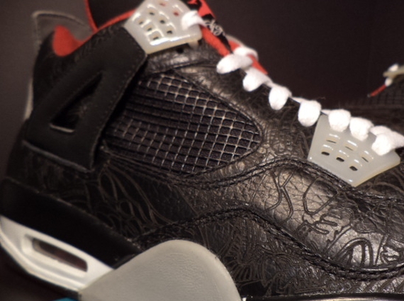 Air Jordan Iv Laser White Midsole Sample