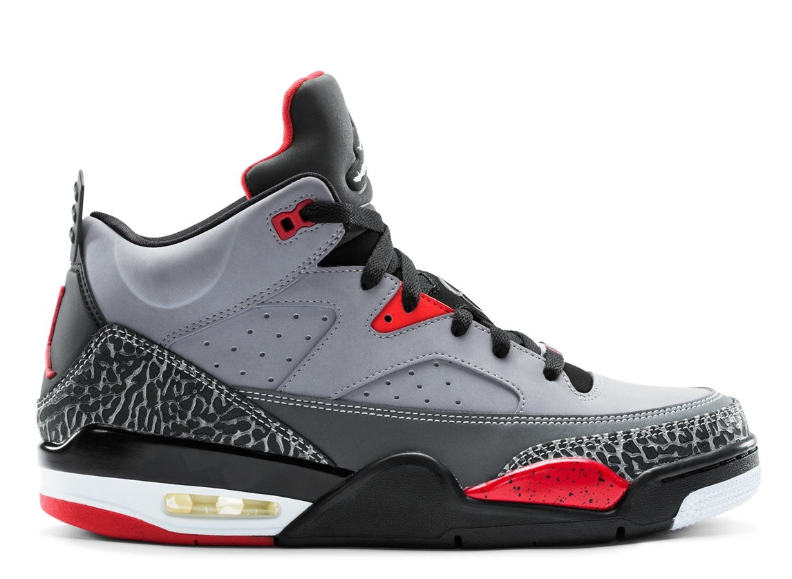 Jordan Son of Mars Low - Cement Grey - Black - Fire Red - White