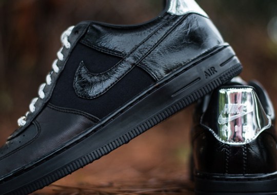Nike Air Force 1 Downtown – Black – Metallic Silver | Available