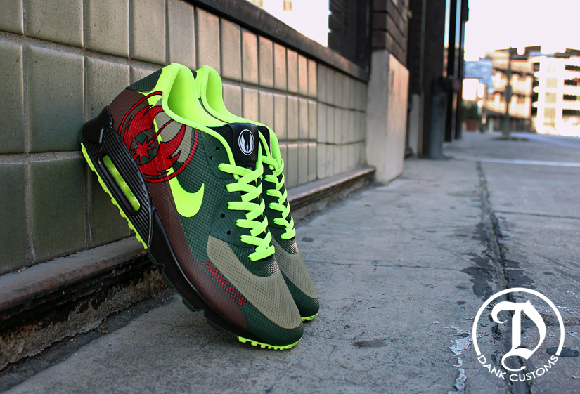 Nike Air Max 90 Hyperfuse Jedi Dank Customs 02