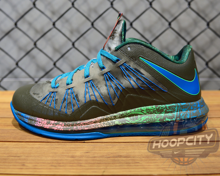 Nike Lebron X Low Tarp Green Neo Turquoise Poison Green 01