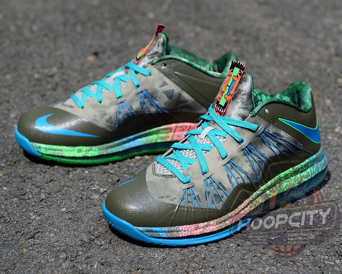 Nike Lebron X Low Tarp Green Neo Turquoise Poison Green 09