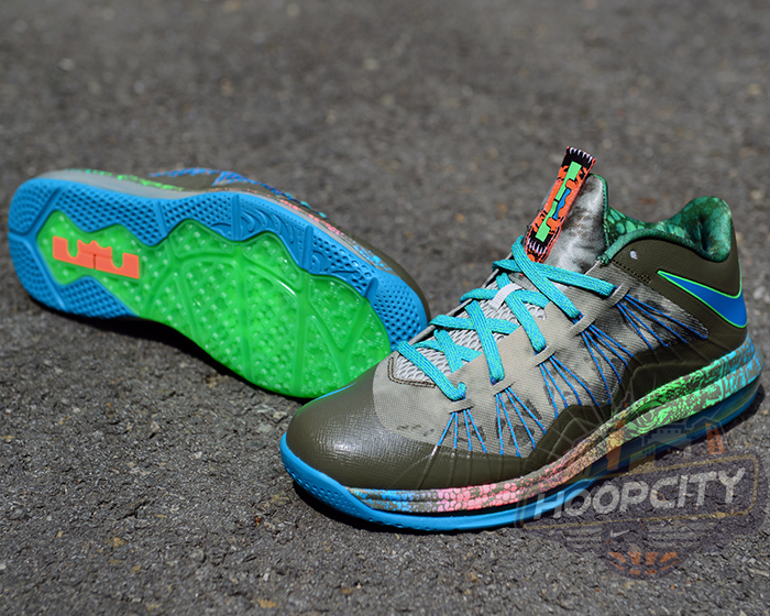 Nike Lebron X Low Tarp Green Neo Turquoise Poison Green 10