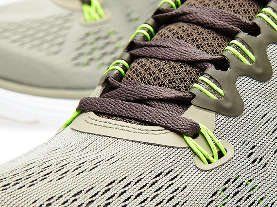 Nike LunarGlide+ 5 - Mine Grey - Newsprint - Flash Lime