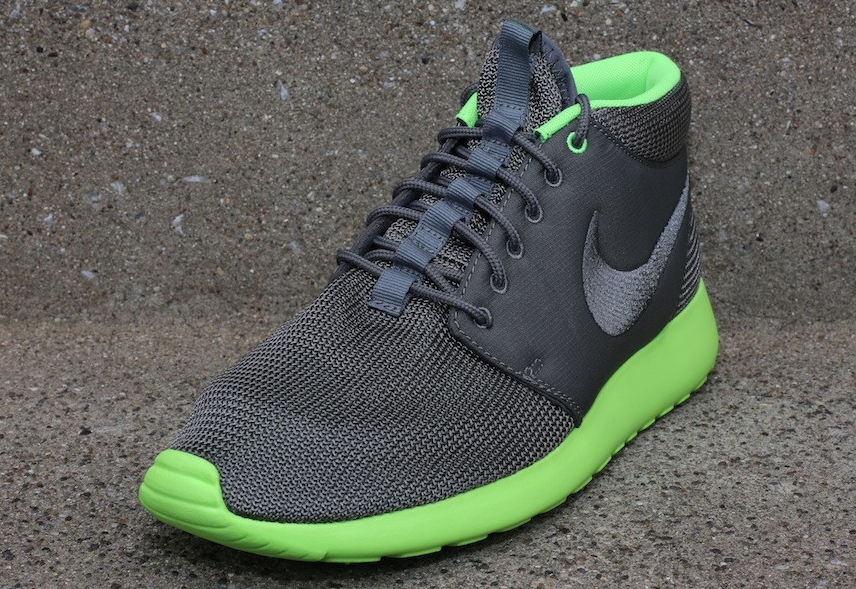 Nike Roshe Run Mid Mercury Grey Flash Lime 02
