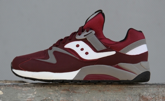 Saucony Grid 9000 Burgundy White 06