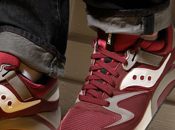 Saucony Grid 9000 - Burgundy - Grey