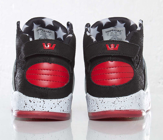Supra Skytop 3 Black Denim Red 2