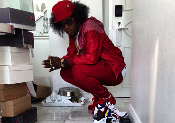 Trinidad James in Air Jordan III "Legends of the Summer"