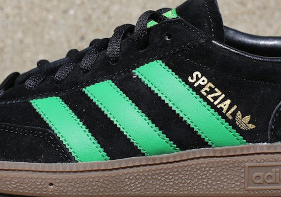 Adidas Spezial Black Green Gum