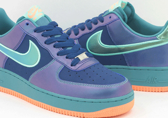 Nike Air Force 1 Low - Brave Blue - Mineral Teal - Green Glow