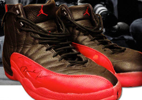 Air Jordan 12 Flu Game Game Worn Auction 1