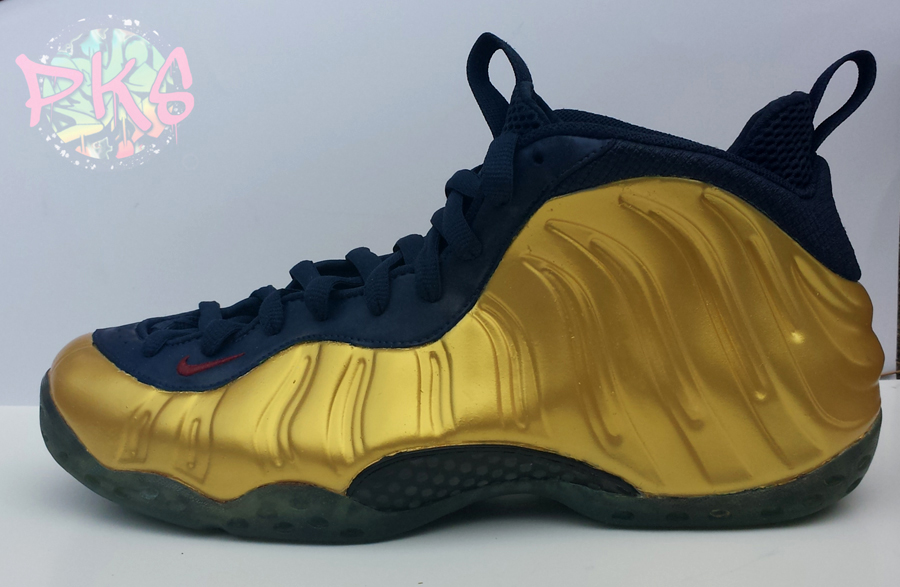 Gold Foamposite Customs 4