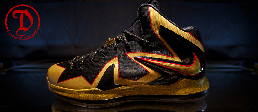 Lebron X Gold Dank 9