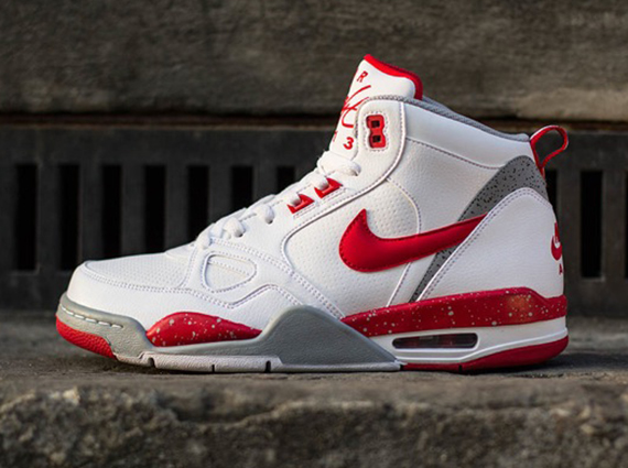 Nike Air Flight 13 Mid White Red Grey 1