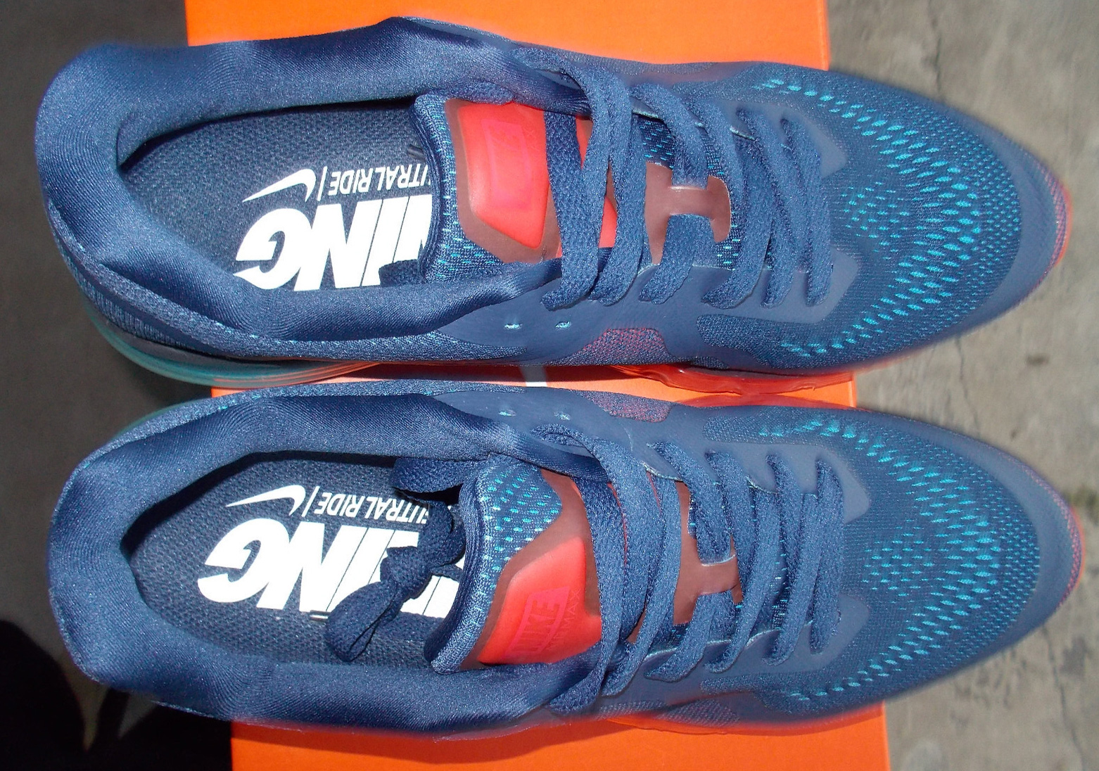 Nike Air Max 2014 Orange Blue Red Sample 2