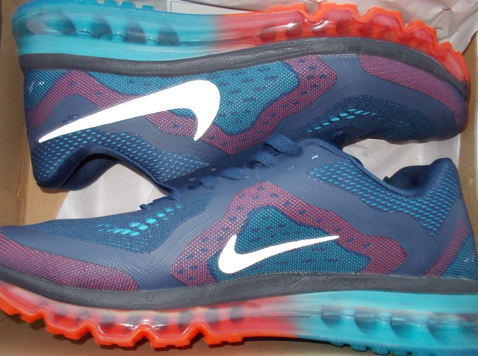 Nike Air Max 2014 Orange Blue Red Sample 3