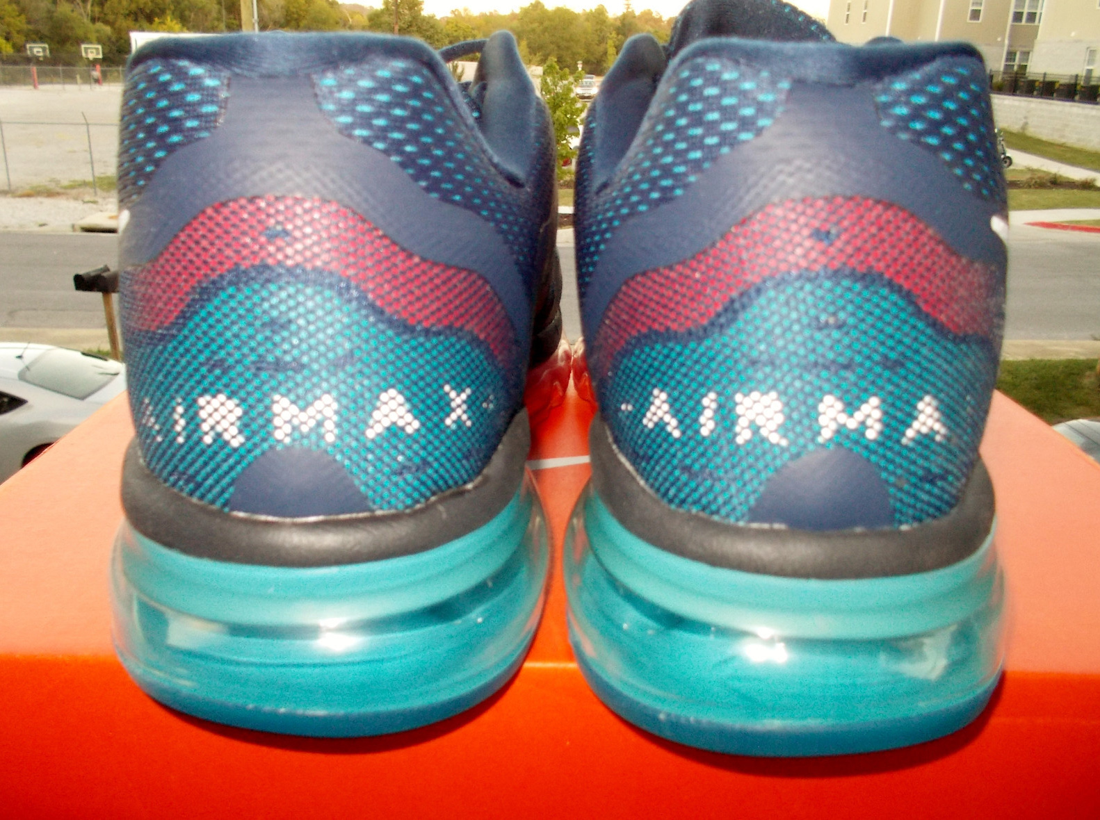 Nike Air Max 2014 Orange Blue Red Sample 4