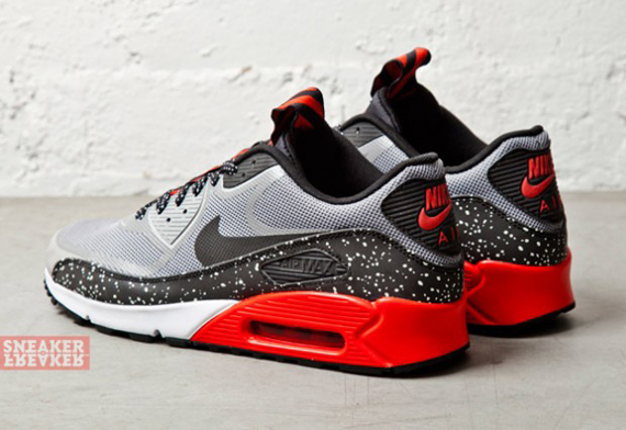 Nike Air Max 90 Cmft Prm Tape Medium Grey Challenge Red 3