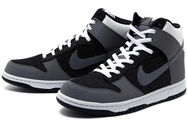 Nike Dunk High Grey Black 1