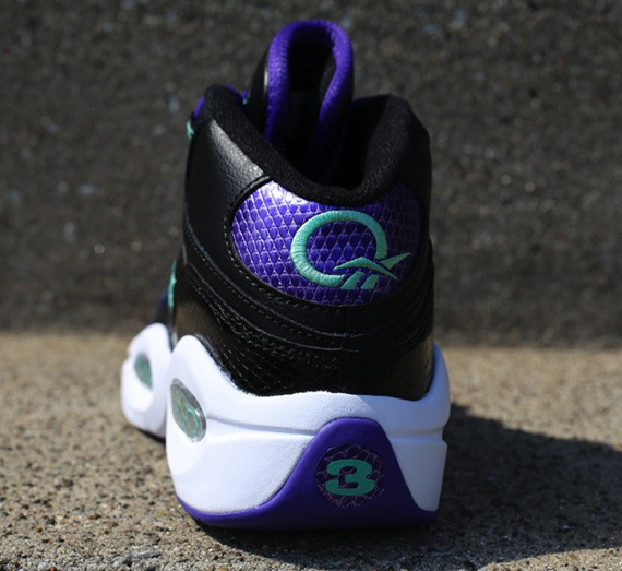 Reebok Question Youth Black Purple Sea Green 2