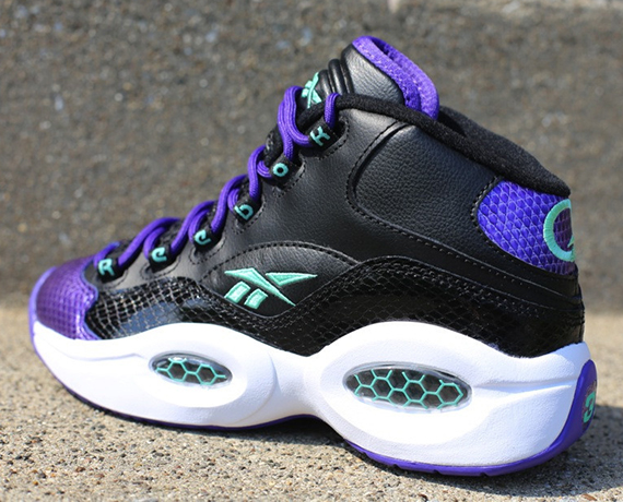 Reebok Question Youth Black Purple Sea Green 3