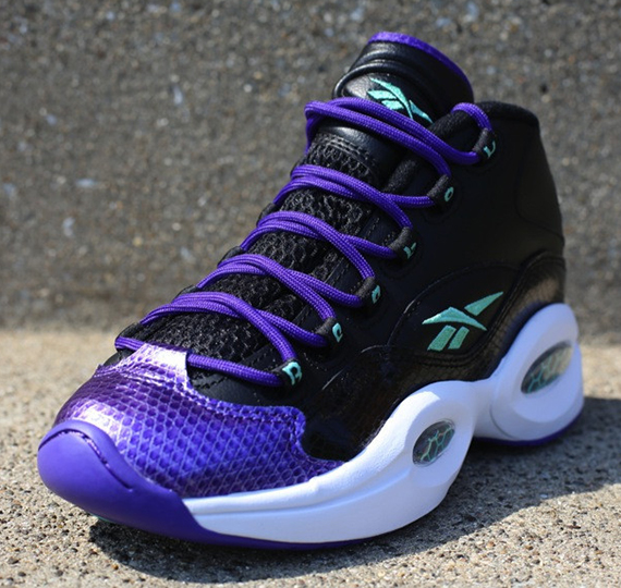 Reebok Question Youth Black Purple Sea Green 4
