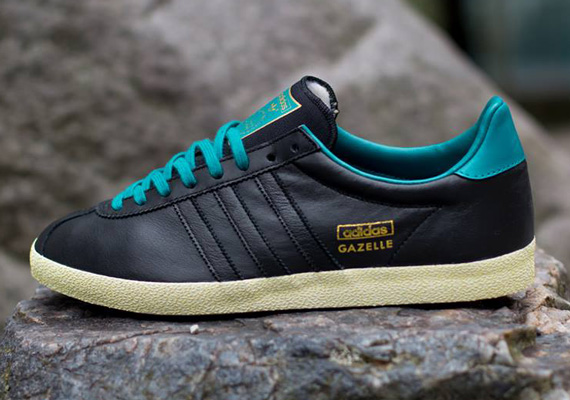 adidas Originals Gazelle OG – Black – Teal