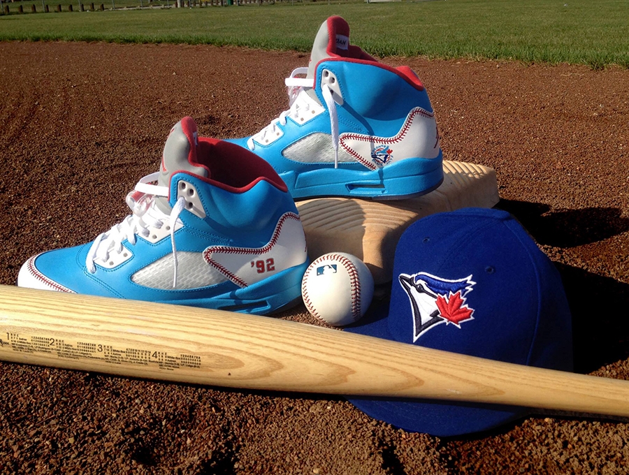 Air Jordan 5 "Toronto Blue Jays" by DeJesus Customs