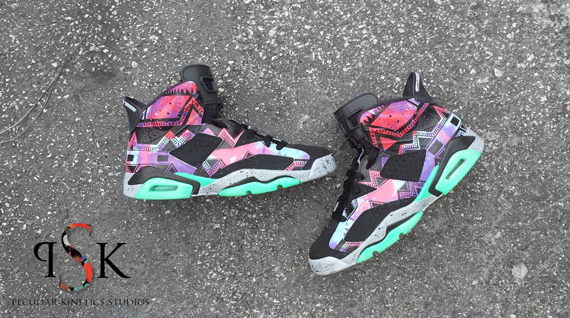 Air Jordan 6 Aztec Customs By Peculiar Kinetics 3