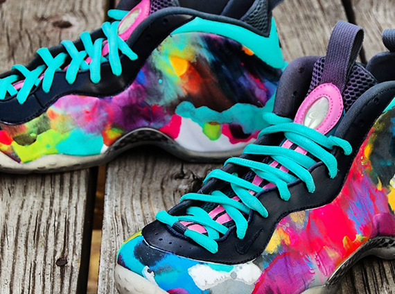 Nike Air Foamposite One "Colorful Asylum" Customs by Gourmet Kickz