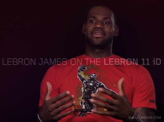 LeBron James on the NIKEiD LeBron 11