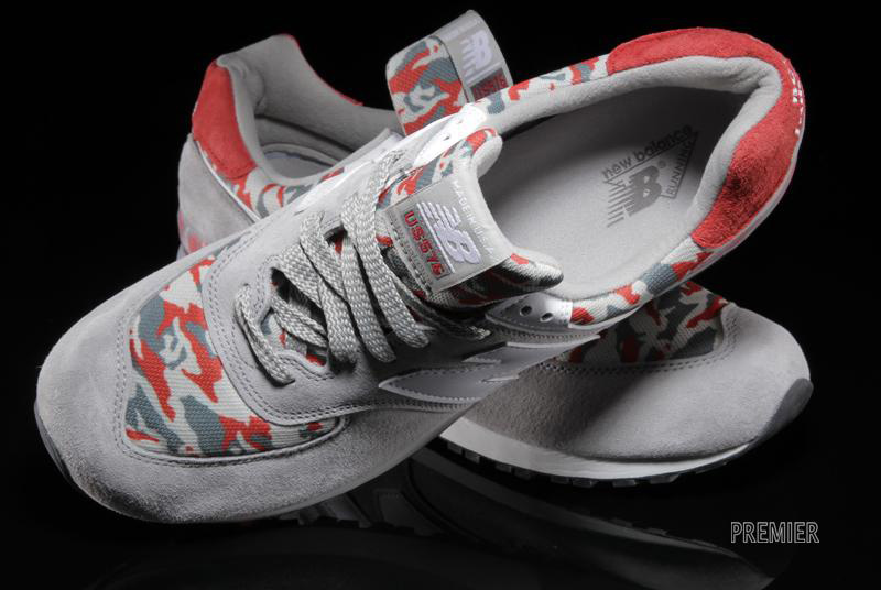 New Balance 576 Camo Grey Red 3