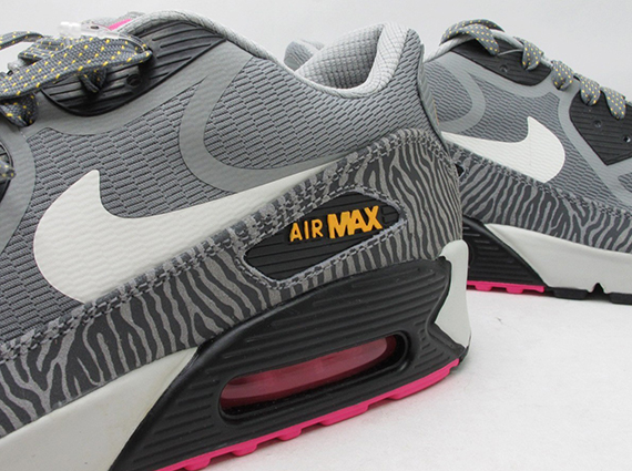 Nike Air Max 90 CMFT Tape - Grey Zebra - Yellow - Pink
