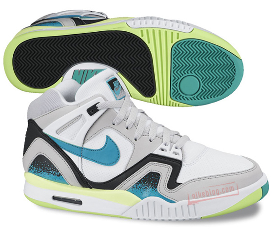 Nike Air Tech Challenge Ii White Blue Lime 2