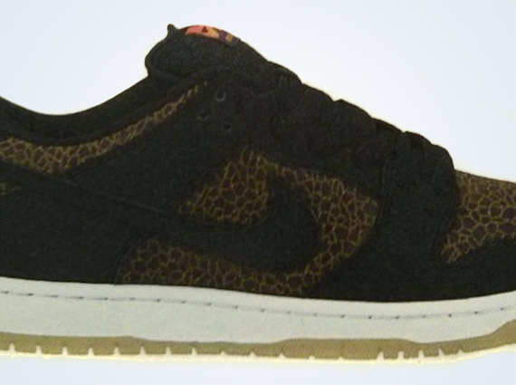 Nike Sb Dunk Low Black Brown Crackle Print 1
