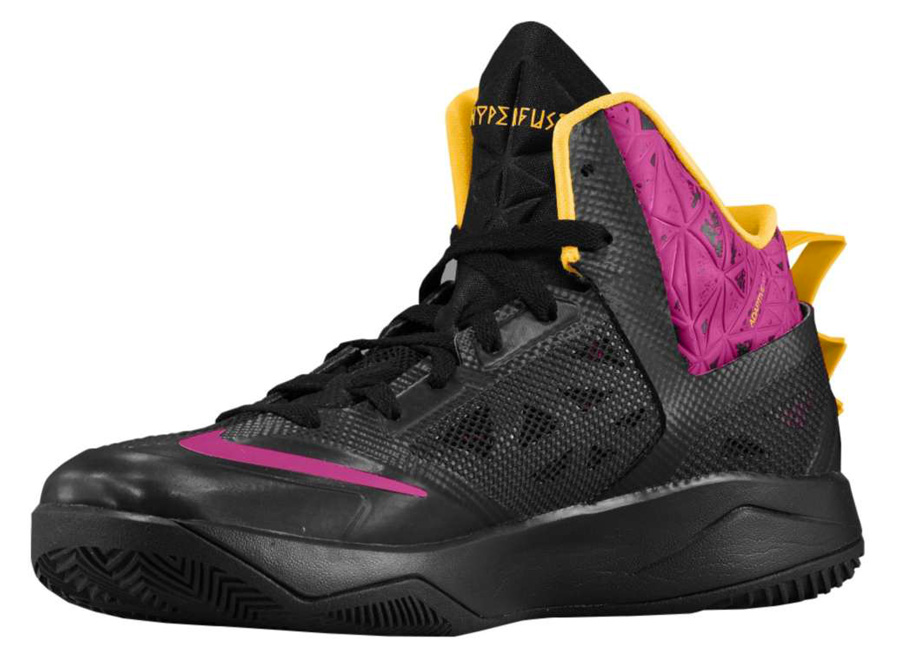 Nike Zoom Hyperfuse 2013 Black Raspberry Orange 4