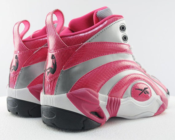 Reebok Shaqnosis Silver Pink Snake 12
