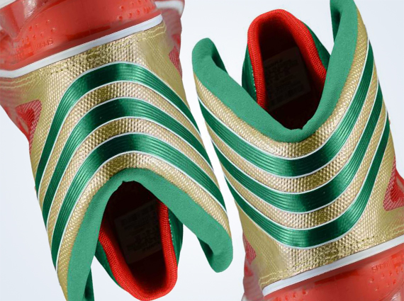 adidas Crazy Light 3 - Metallic Gold - Vivid Green - Light Scarlet