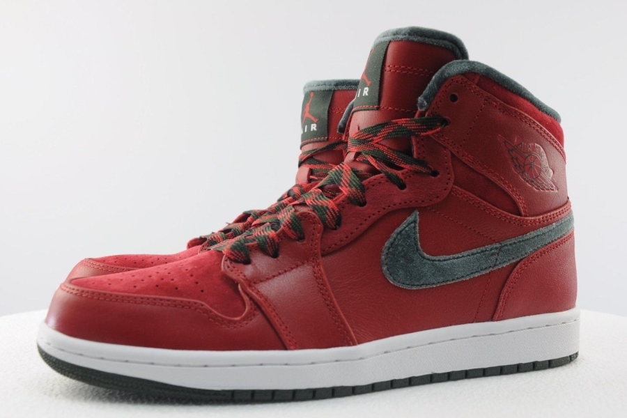 Air Jordan 1 High Retro Premier Varsity Red Dark Army 12