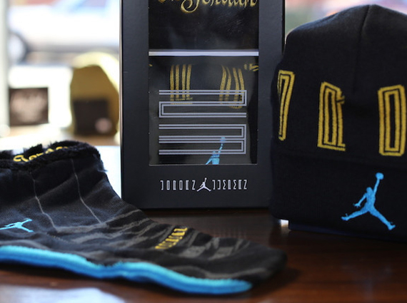 Air Jordan 11 "Gamma Blue" - Beanie + Stocking Set