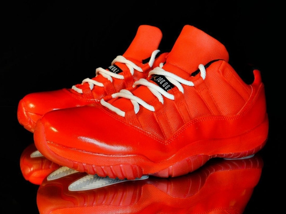 Air Jordan 11 Low "All Red" by DMC Kicks