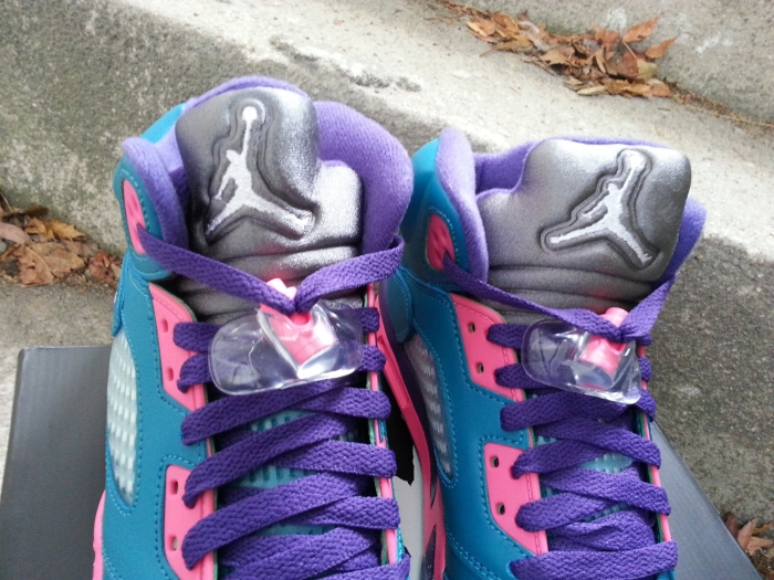 Air Jordan 5 Gs Tropical Teal Club Pink Purple 04